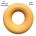 ActiveGoodsCo Level 125 silicone hand exerciser ring on white background