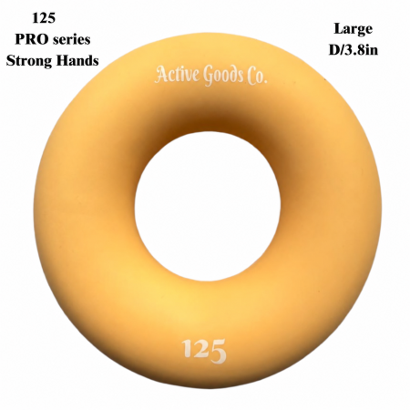 ActiveGoodsCo Level 125 silicone hand exerciser ring on white background