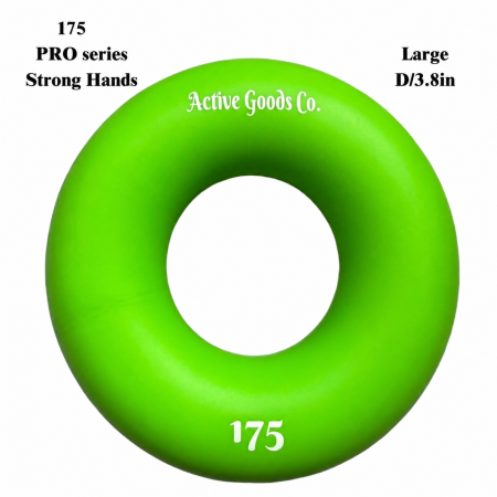 ActiveGoodsCo Level 175 silicone hand exerciser ring on white background