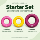 ActiveGoodsCo Starter Set with Levels 10, 30 and 60 and ring diameters
